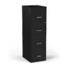 Staples 4-Drawer Light Duty Vertical File Cabinet, Locking, Letter, Black, 18"D (52152)