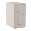 Staples 2-Drawer Light Duty Vertical File Cabinet, Locking, Letter, Putty, 22"D (52146)