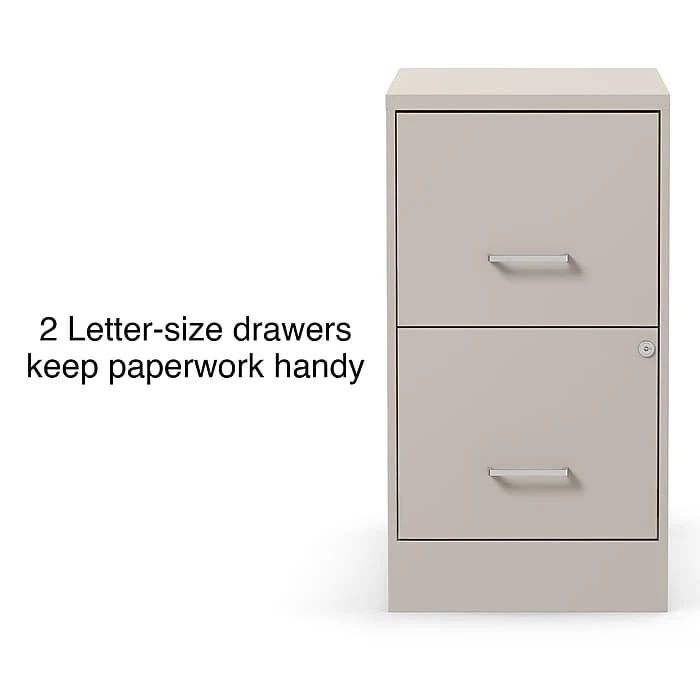 Staples 2-Drawer Light Duty Vertical File Cabinet, Locking, Letter, Putty, 22"D (52146) Staples 2-Drawer Light Duty Vertical File Cabinet, Locking, Letter, Putty, 22"D (52146) -Office Supply Shop s1212932 sc7
