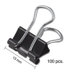 Staples 0.5"W Binder Clips, Micro, Black, 100/Pack (15340) 3 Staples 0.5"W Binder Clips, Micro, Black, 100/Pack (15340) -Office Supply Shop s1215153 sc7