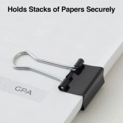 Staples 0.75" Binder Clips, Small, Black, 40/Pack (10667-CC) -Office Supply Shop s1215202 sc7