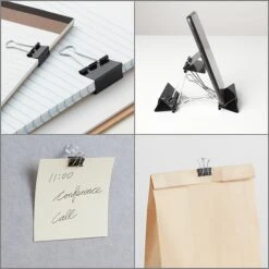 Staples Binder Clips, Assorted, Black, 60/Pack (15339) -Office Supply Shop s1215863 sc7