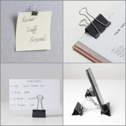 Staples 0.5"W Binder Clips, Micro, Black, 100/Pack (15340) 4 Staples 0.5"W Binder Clips, Micro, Black, 100/Pack (15340) -Office Supply Shop s1215865 sc7