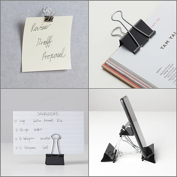 Staples 0.5"W Binder Clips, Micro, Black, 100/Pack (15340) Staples 0.5"W Binder Clips, Micro, Black, 100/Pack (15340) -Office Supply Shop s1215865 sc7