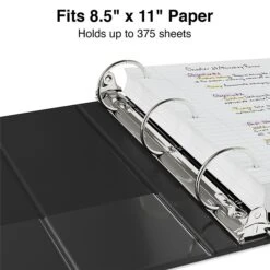 Staples Economy 2" 3-Ring Non-View Binder, Black (ST26587-CC) 2 Staples Economy 2" 3-Ring Non-View Binder, Black (ST26587-CC) -Office Supply Shop s1216705 sc7