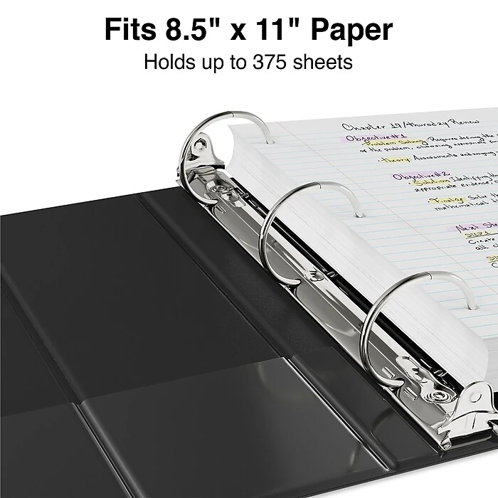Staples Economy 2" 3-Ring Non-View Binder, Black (ST26587-CC) Staples Economy 2" 3-Ring Non-View Binder, Black (ST26587-CC) -Office Supply Shop s1216705 sc7