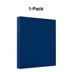 Staples Economy 1" 3-Ring Non-View Binder, Navy Blue (ST26646-CC) -Office Supply Shop s1216724 sc7