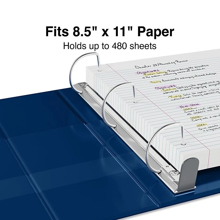 Staples Heavy Duty 2" 3-Ring Non-View Binder, Navy Blue (ST56274-CC) Staples Heavy Duty 2" 3-Ring Non-View Binder, Navy Blue (ST56274-CC) -Office Supply Shop s1217506 sc7