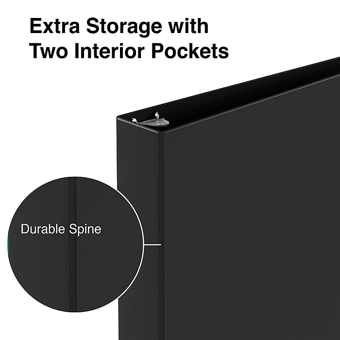 Staples Economy 2" 3-Ring Non-View Binder, Black (ST26587-CC) Staples Economy 2" 3-Ring Non-View Binder, Black (ST26587-CC) -Office Supply Shop s1221733 sc7
