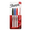 Sharpie Permanent Markers, Fine Tip, Assorted Inks, 3/Pack (30173)