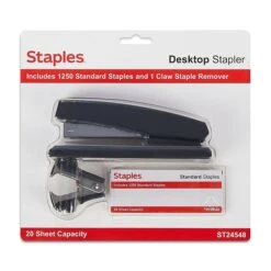 Staples Combo Pack Desktop Stapler, Full-Strip Capacity, Black (24548) 5 Staples Combo Pack Desktop Stapler, Full-Strip Capacity, Black (24548) -Office Supply Shop s1223963 sc7
