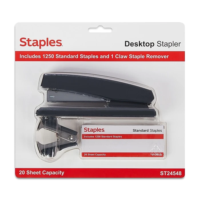 Staples Combo Pack Desktop Stapler, Full-Strip Capacity, Black (24548) Staples Combo Pack Desktop Stapler, Full-Strip Capacity, Black (24548) -Office Supply Shop s1223963 sc7