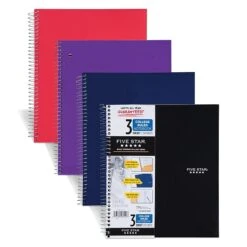 Mead Five Star 3-Subject Notebook, 8.5" X 11", College Ruled, 150 Sheets, Assorted Colors (06050/06210) -Office Supply Shop s1224135 sc7
