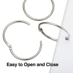 Staples Book Rings, 2", Silver, 50/Pack (44419) -Office Supply Shop s1225548 sc7