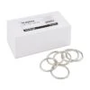 Staples Book Rings, 1.5", Silver, 100/Pack (44416)