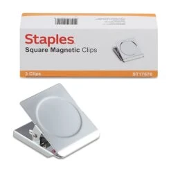 Staples Paper Clips, 2.25"W, Silver, 3/Pack (17676)