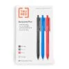 TRU RED™ Ballpoint Gripped Retractable Pens, Medium Point, 1.0mm, Blue/Black/Red, 60/Pack (TR59163)