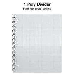 Staples® Accel 1-Subject Notebook, 8.5" X 11", Graph Ruled, 100 Sheets, Assorted Colors (ST25855D) -Office Supply Shop s1226877 sc7