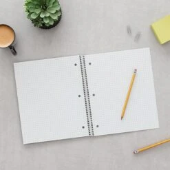 Staples® Accel 1-Subject Notebook, 8.5" X 11", Graph Ruled, 100 Sheets, Assorted Colors (ST25855D) -Office Supply Shop s1227169 sc7