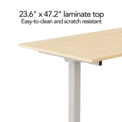 Union & Scale™ Essentials 29"-48"H Adjustable Standing Desk, Natural (UN60415-CC) -Office Supply Shop s1227676 sc7