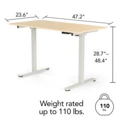 Union & Scale™ Essentials 29"-48"H Adjustable Standing Desk, Natural (UN60415-CC) -Office Supply Shop s1227747 sc7
