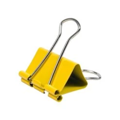 JAM Paper Colored Binder Clips, Medium, 5/8" Capacity, Yellow, 15/Pack (339BCYE) -Office Supply Shop sp100189007 sc7