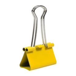 JAM Paper Colored Binder Clips, Medium, 5/8" Capacity, Yellow, 15/Pack (339BCYE) -Office Supply Shop sp100189035 sc7