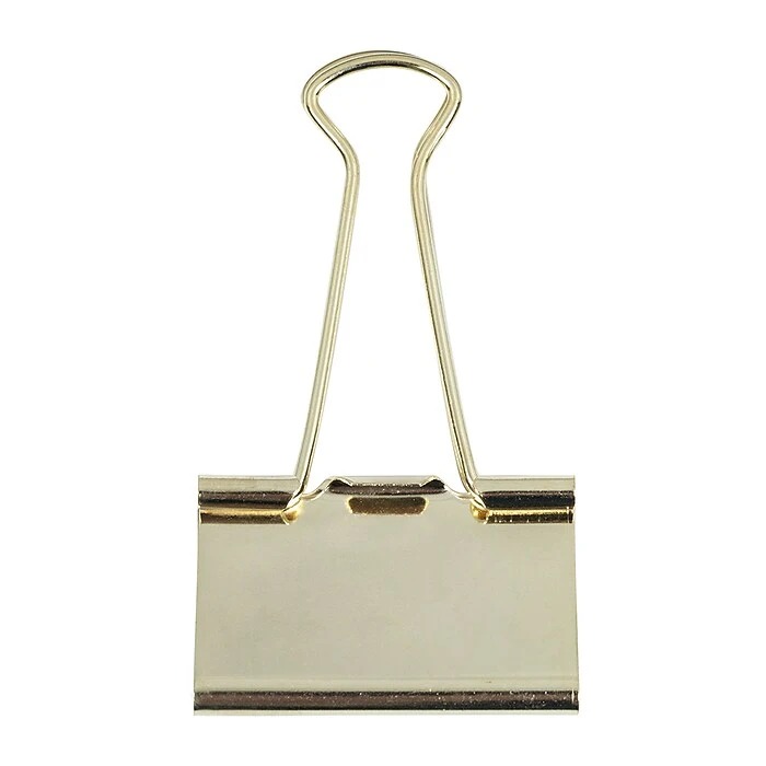 JAM Paper® Colorful Binder Clips, Large, 1 1/2 Inch (41mm), Gold Binderclips, 12/Pack (340BCgo) JAM Paper® Colorful Binder Clips, Large, 1 1/2 Inch (41mm), Gold Binderclips, 12/Pack (340BCgo) -Office Supply Shop sp100189050 sc7