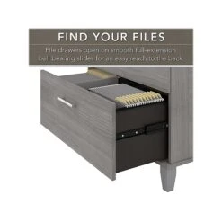 Bush Furniture Somerset 2-Drawer Lateral File Cabinet, Letter/Legal, Platinum Gray, 30" (WC81280) -Office Supply Shop sp101211519 sc7