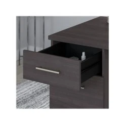 Bush Furniture Somerset 72W 3 Position Sit To Stand L Shaped Desk With Hutch And Bookcase, Storm Gray (SET017SG) -Office Supply Shop sp101295789 sc7