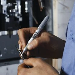 Sharpie Permanent Marker, Fine Tip, Silver Metallic, Dozen (39100) -Office Supply Shop sp102582668 sc7