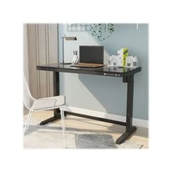 FlexiSpot 28"-48" Glass Adjustable Desk, Black (EG8B-E) -Office Supply Shop sp106731165 sc7