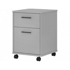 Bush Furniture Key West 2-Drawer Mobile File Cabinet, Letter/Legal, Cape Cod Gray, 15.51" (KWF116CG-03)