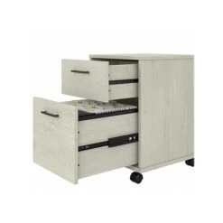 Bush Furniture Key West 2-Drawer Mobile File Cabinet, Letter/Legal, Linen White Oak, 15.75" (KWF116LW-03) -Office Supply Shop sp109940259 sc7