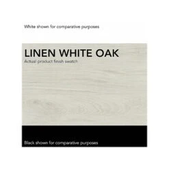 Bush Furniture Key West 2-Drawer Mobile File Cabinet, Letter/Legal, Linen White Oak, 15.75" (KWF116LW-03) -Office Supply Shop sp109940263 sc7