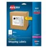 Avery TrueBlock Laser Shipping Labels, Sure Feed Technology, 8 1/2" X 11", White, 25 Labels Per Pack (5265)