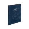 Poppin Velvet Sidekick Professional Notebook With Pen, 6.25" X 8.25", Wide Ruled, 80 Sheets, Storm (107477)