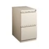 Staples 2-Drawer Vertical File Cabinet, Locking, Letter, Putty/Beige, 19.88"D (24872D)