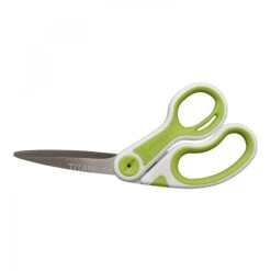 Westcott CarboTitanium 8" Multi-Purpose/Heavy Duty Scissor, Blunt Tip, Green/White (17444)