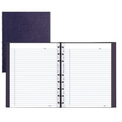 Blueline MiracleBind Notebook, College/Margin, 9-1/4 X 7, 75 Sheets, Purple (REDAF915086)