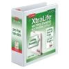 Cardinal® XtraLife® ClearVue™ 3" 3-Ring View Binder, White (26330)