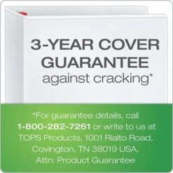 Cardinal® XtraLife® ClearVue™ 3" 3-Ring View Binder, White (26330) -Office Supply Shop sp112495971 sc7