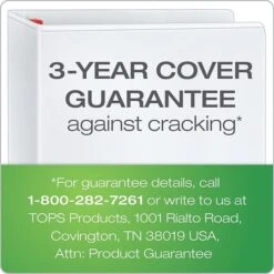 Cardinal® XtraLife® ClearVue™ 5" 3-Ring View Binder, White (26350) -Office Supply Shop sp112496122 sc7