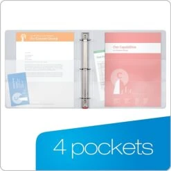 Cardinal ClearVue Standard 2" 3-Ring View Binder, White (CRD 11120) 4 Cardinal ClearVue Standard 2" 3-Ring View Binder, White (CRD 11120) -Office Supply Shop sp112837628 sc7