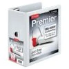 Cardinal Premier EasyOpen ClearVue 5" Slant-D  3-Ring View Binder, White (CRD10350)