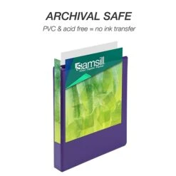Samsill Earth's Choice Biobased Economy 1" 3-Ring View Binder, Purple (SAM17338) -Office Supply Shop sp117514187 sc7