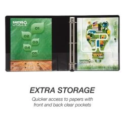 Samsill Earth's Choice Biobased Heavy Duty 1 1/2" 3-Ring View Binder, Black (SAM17150) -Office Supply Shop sp117514745 sc7