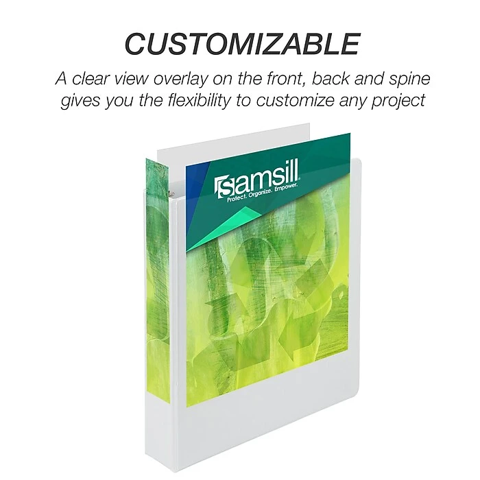 Samsill Earth’s Choice Biobased 1 1/2" 3-Ring View Binder, White (18957) Samsill Earth’s Choice Biobased 1 1/2" 3-Ring View Binder, White (18957) -Office Supply Shop sp117515028 sc7