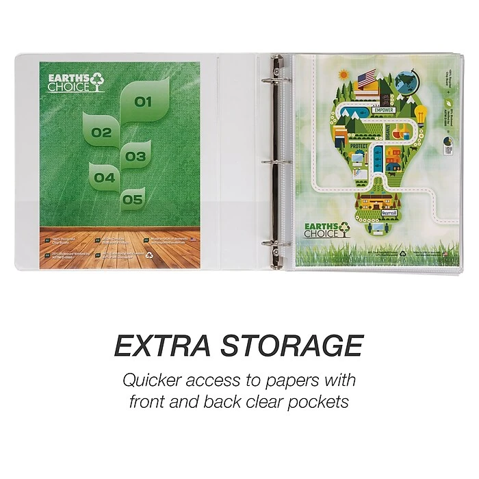 Samsill Earth’s Choice Biobased 1 1/2" 3-Ring View Binder, White (18957) Samsill Earth’s Choice Biobased 1 1/2" 3-Ring View Binder, White (18957) -Office Supply Shop sp117515030 sc7