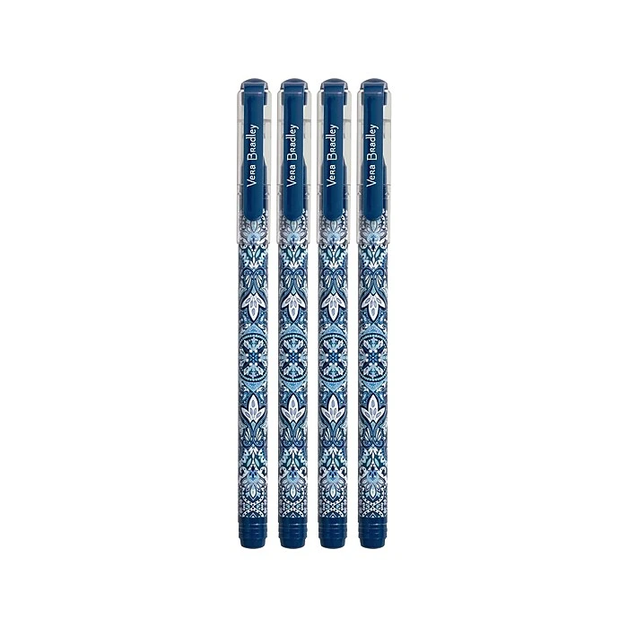 Vera Bradley Bonbon Medallion Gel Pens, Assorted Inks, 4/Pack (212787) Vera Bradley Bonbon Medallion Gel Pens, Assorted Inks, 4/Pack (212787) -Office Supply Shop sp117673529 sc7